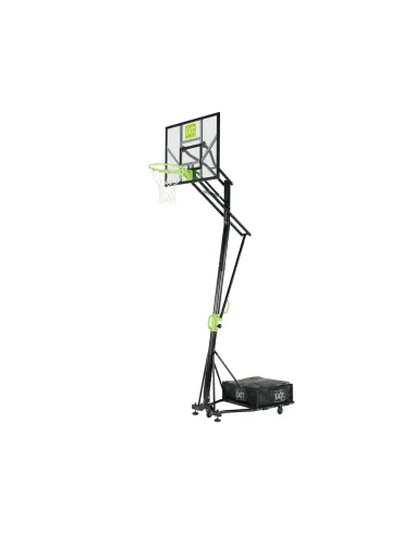 EXIT Canestro Basket "Galaxy" con ruote - Nero - Verde