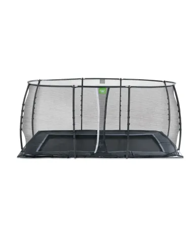 EXIT Trampolino a terra "Dynamic" 275x458 cm con rete di protezione - Nero