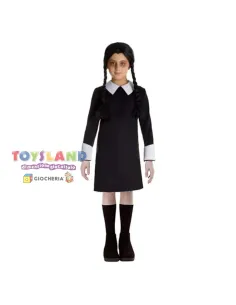Mercoledì Addams con divisa scolastica - Vestito carnevale per bambini, 9-10  anni