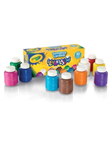 CRAYOLA TEMPERE LAVABILI 10 COLORI (1205)